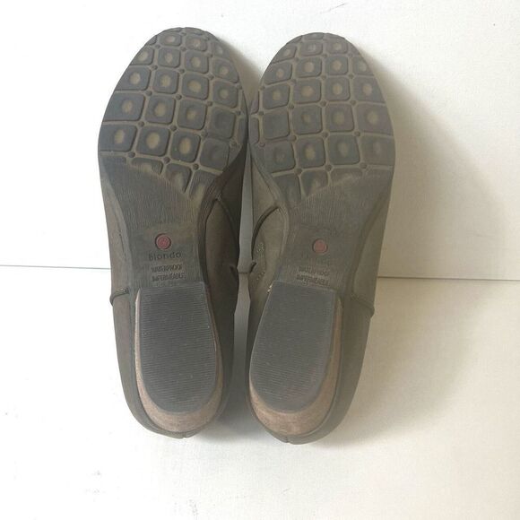 Blondo Waterproof Womens 8.5M Low Heel Ankle Booties Comfort Casual Brown Nubuck - Picture 10 of 10